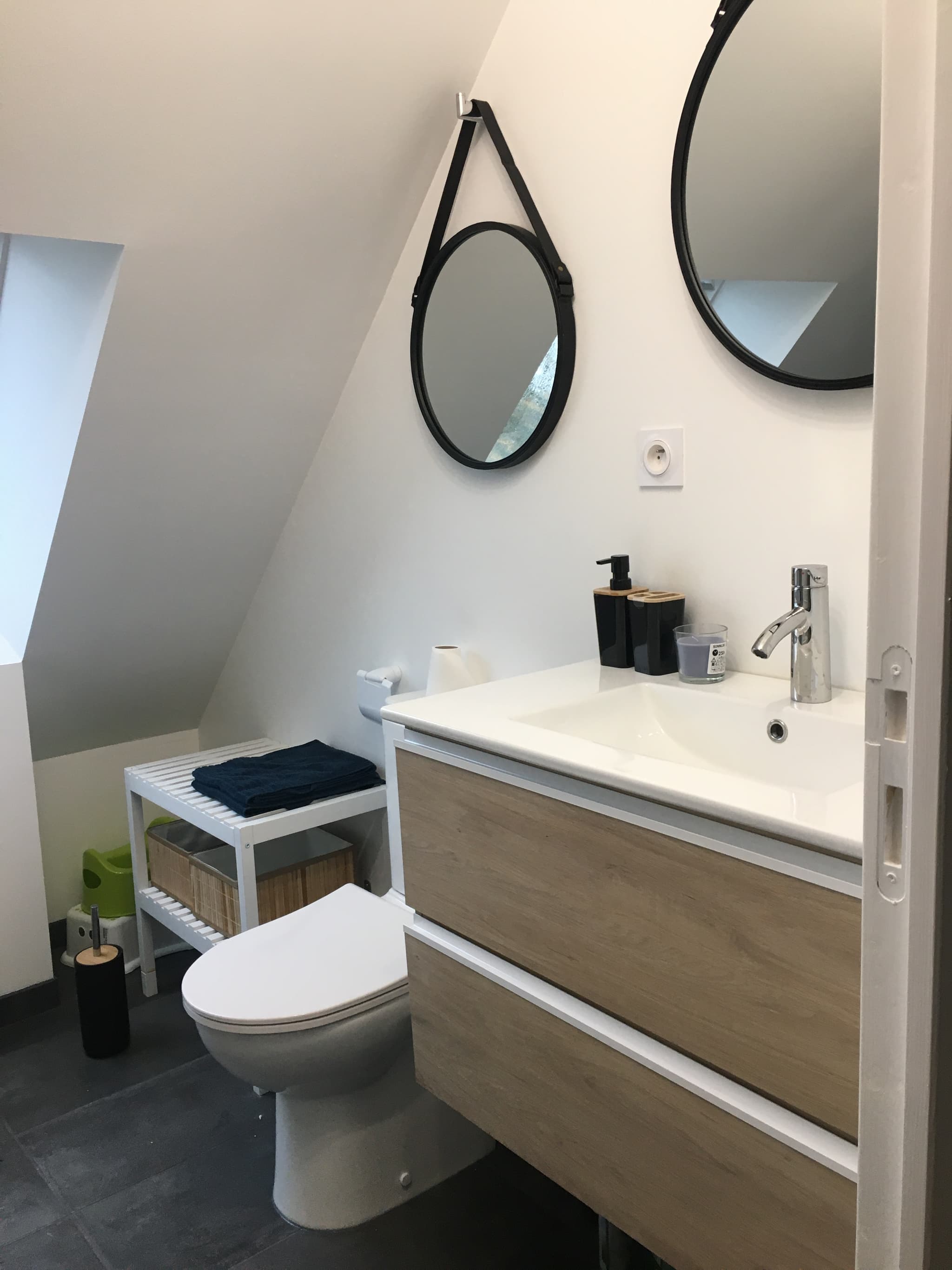 la salle de douche et WC