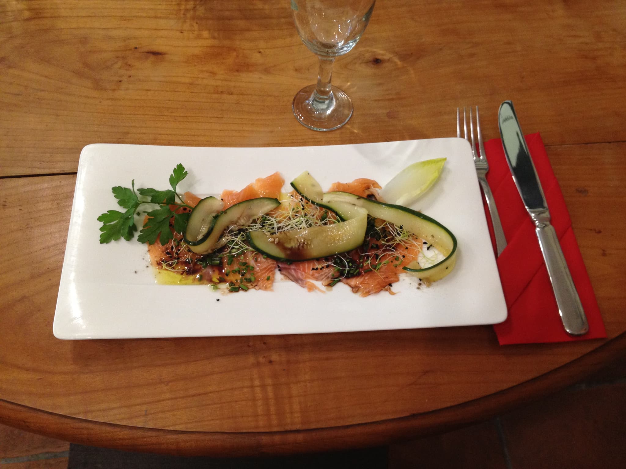 Saumon confit "maison" mariné