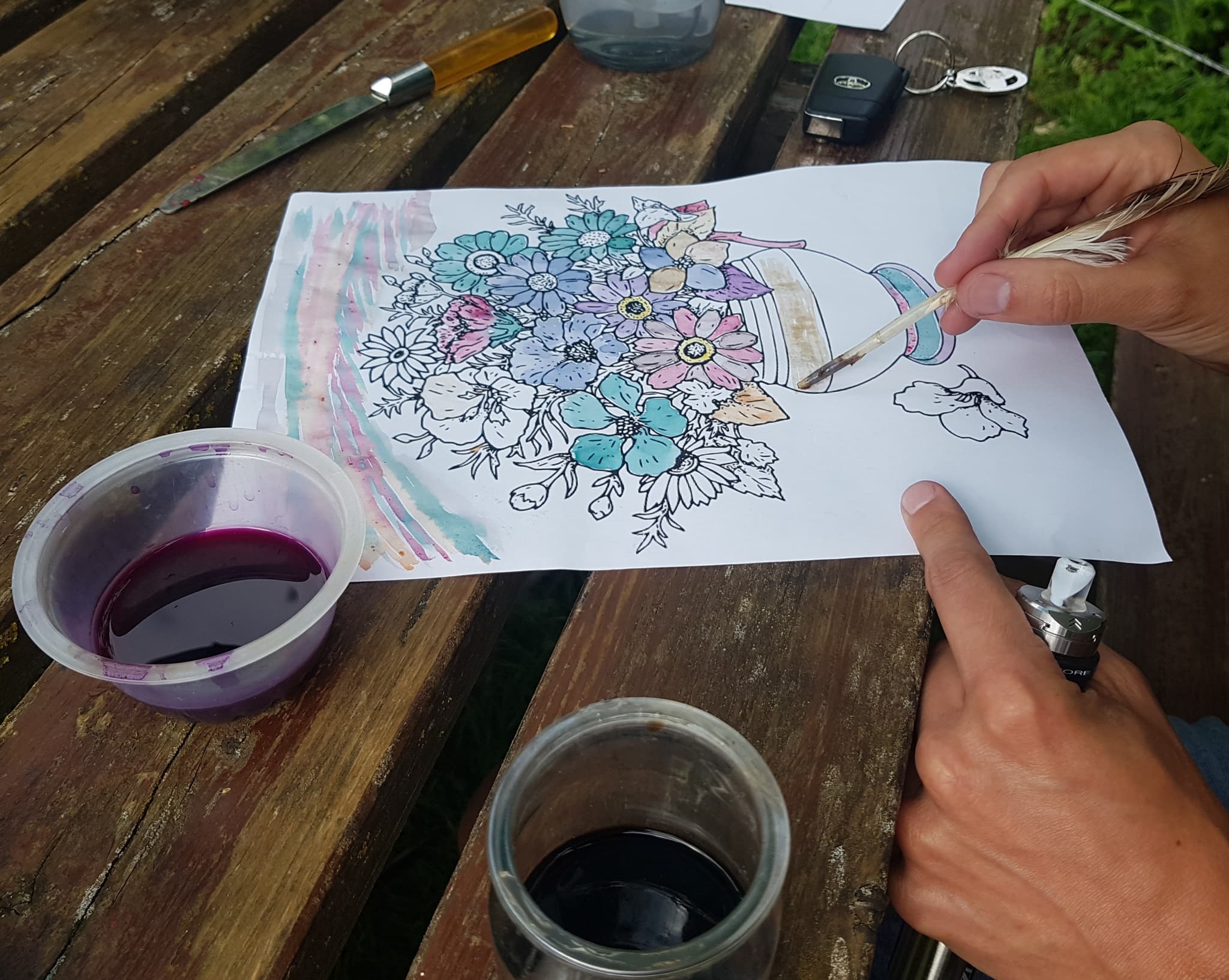 La Ferme Coqalane - Atelier peinture végétale