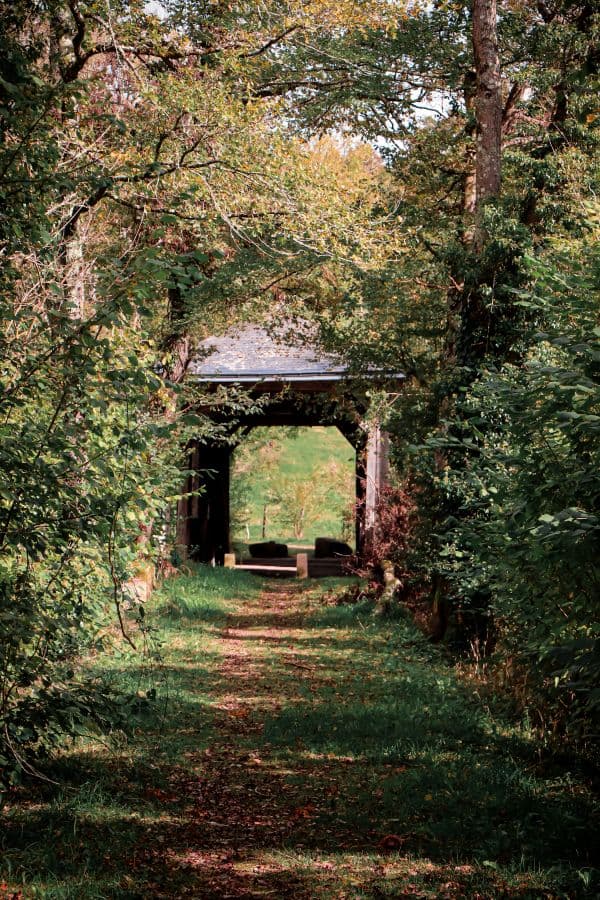 Pont de bois couvert