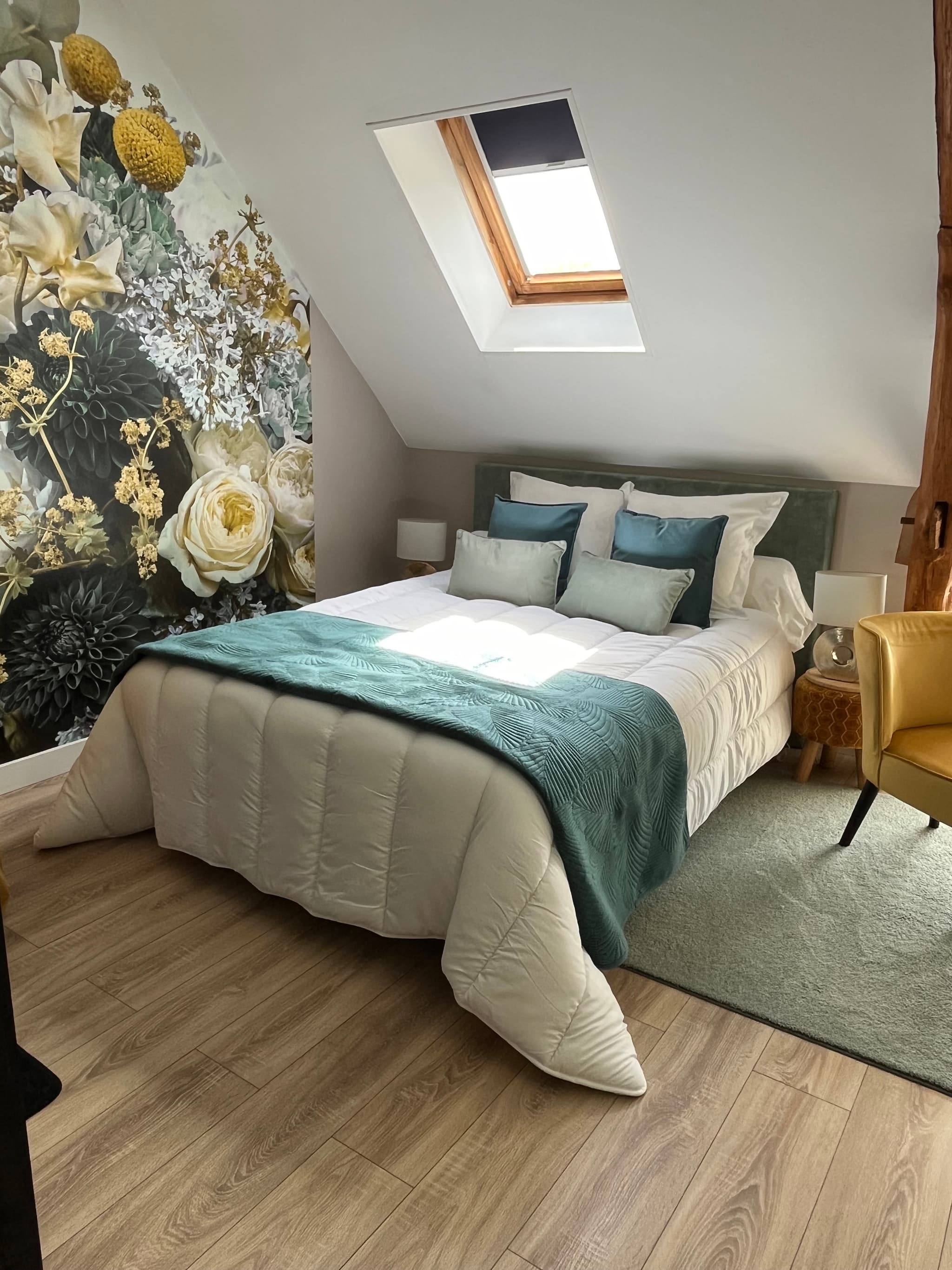 Chambre rose de printemps