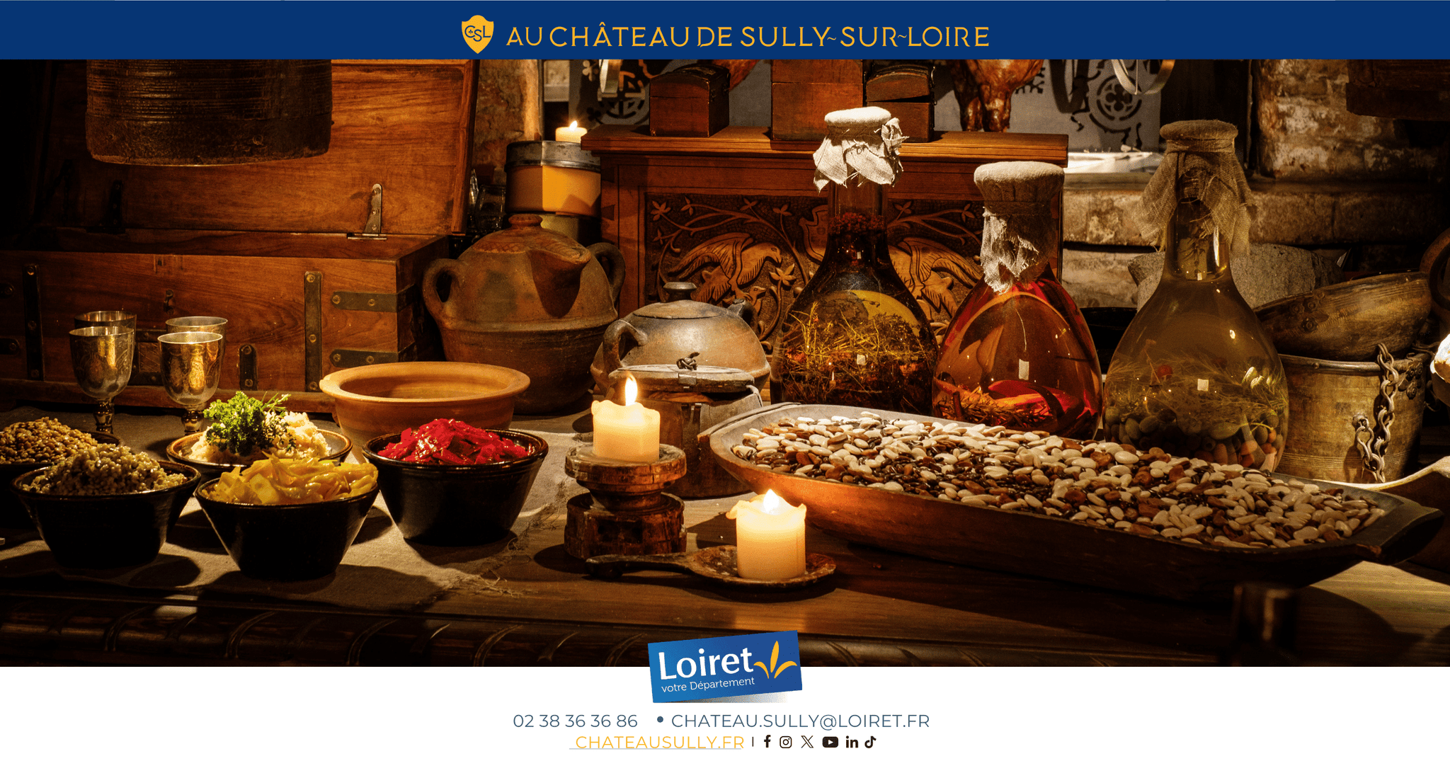 Visuels château de Sully-sur-Loire - 2026 - format site internet - La gastronomie médiévale