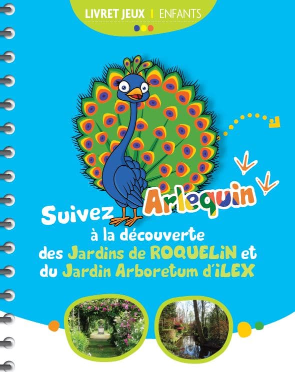 Suivez Arlequin à la découverte des Jardins de Roquelin et de l'Arboretum d'Ilex