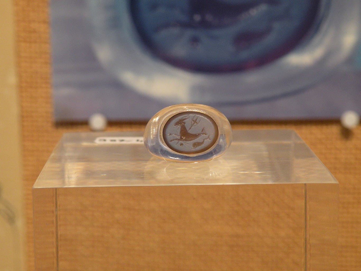 Intaille de bague à décor de capricorne
