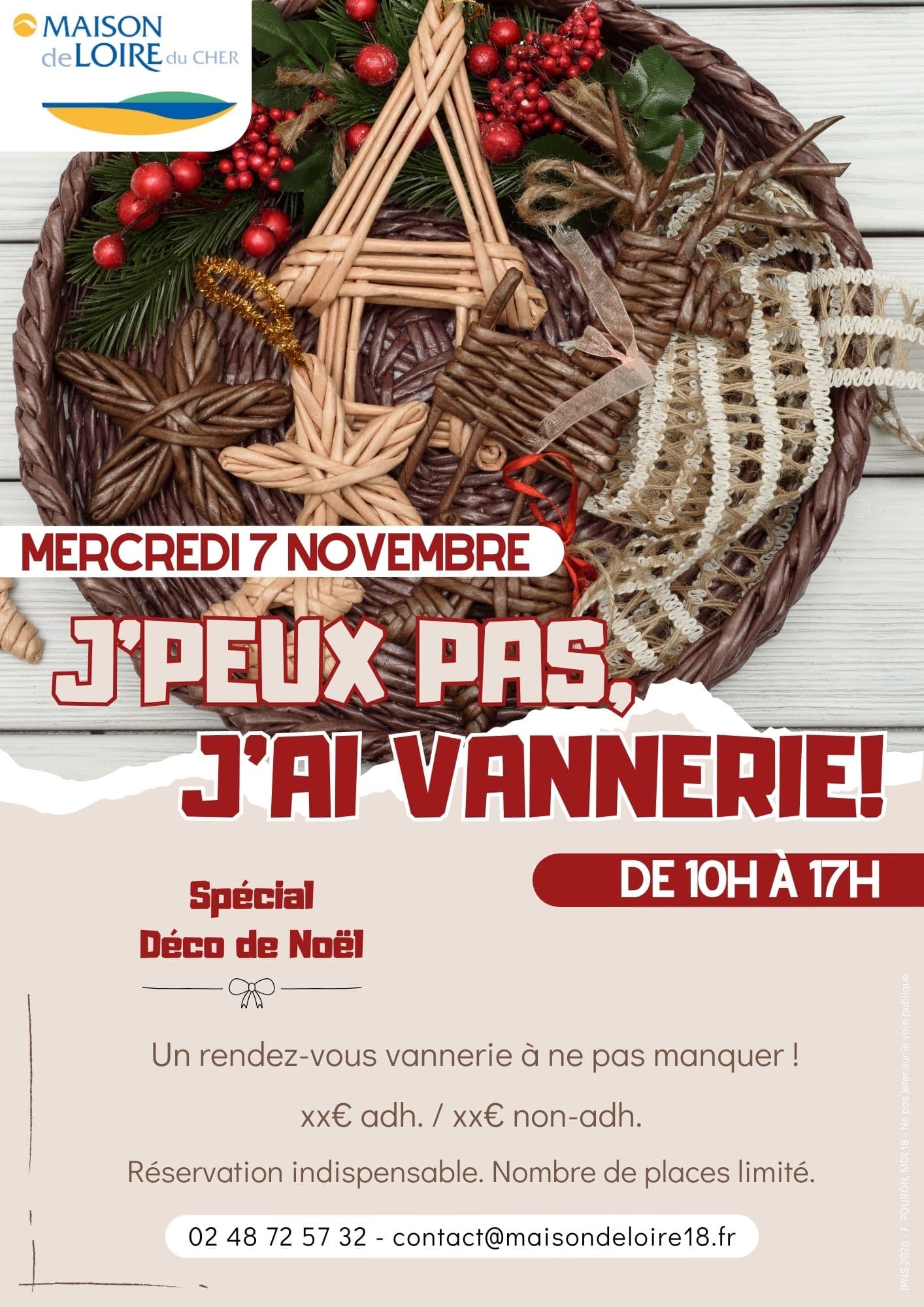 j'peux pas j'ai vannerie!MARS-NOV2026 - NOV