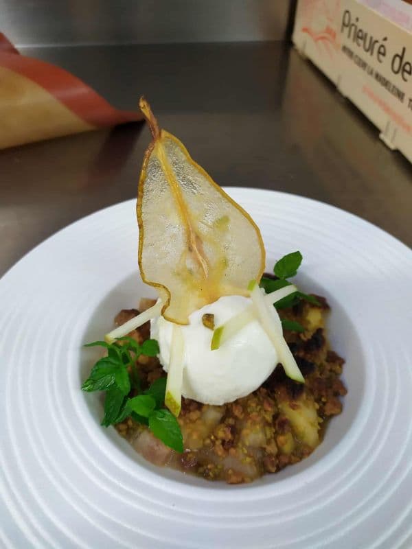Notre crumble pomme poire