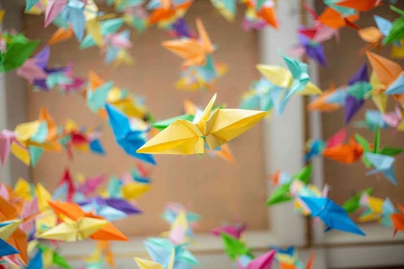 Origami grue