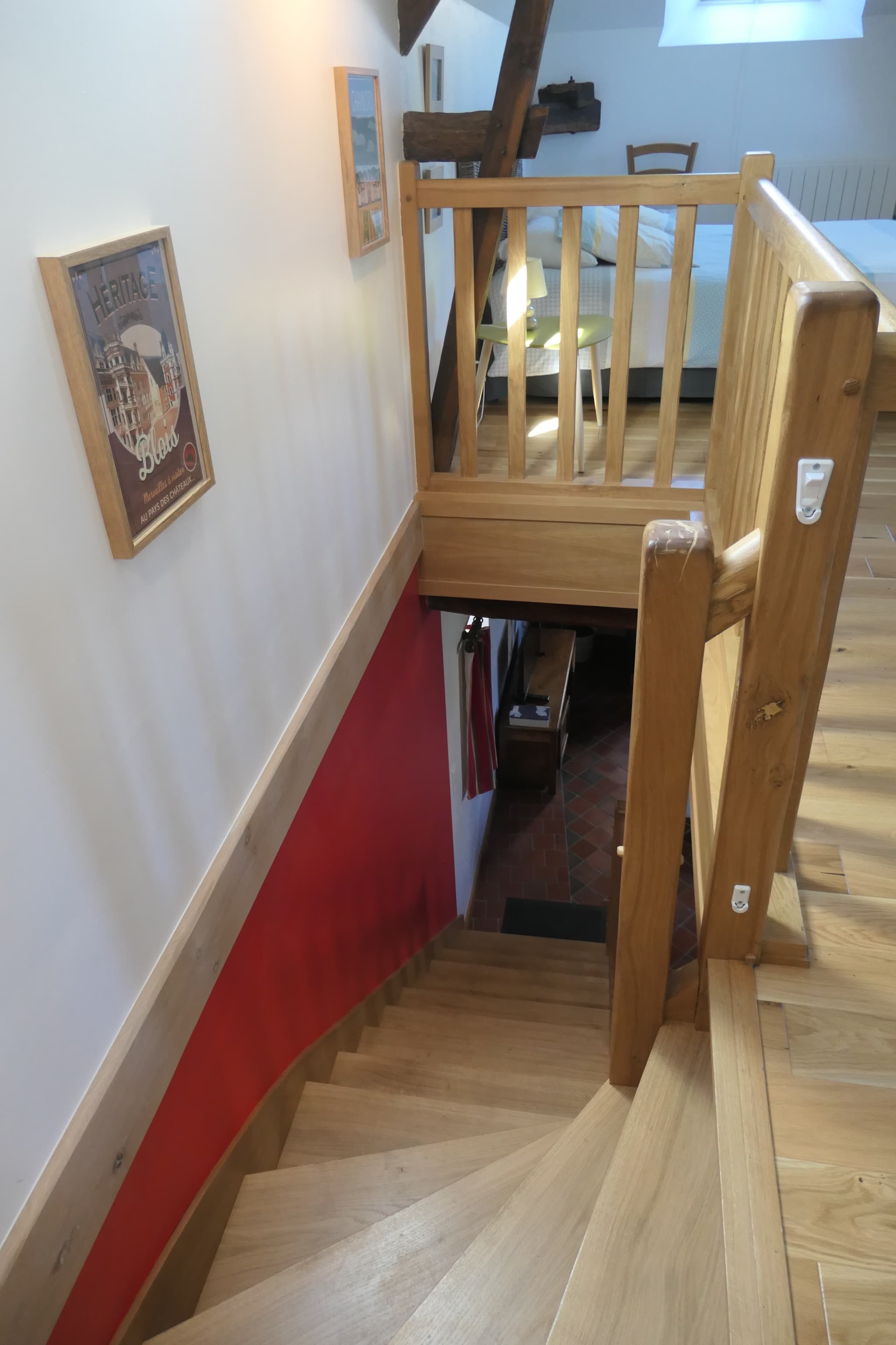 Escalier menant à l'étage