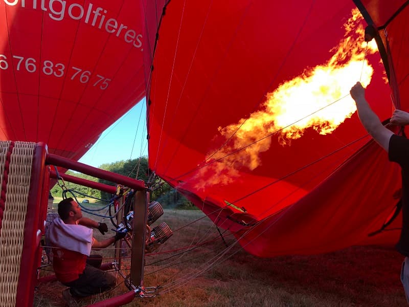 Pilote-Gonflage-Brûleur-Flamme