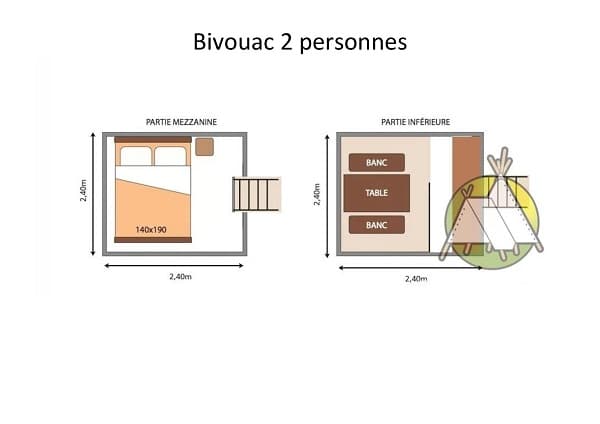 Bivouac Plan intèrieur