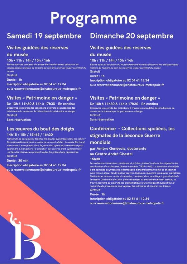 Programme JEP Musée Bertrand