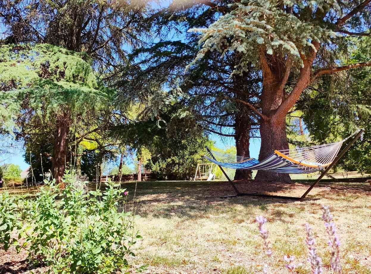 Repos dans le hamac du parc