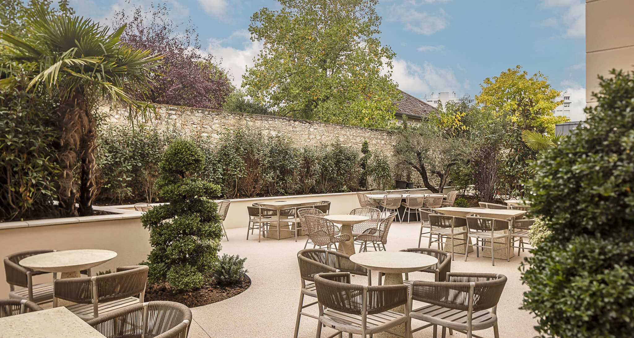 Terrasse sortie restaurant