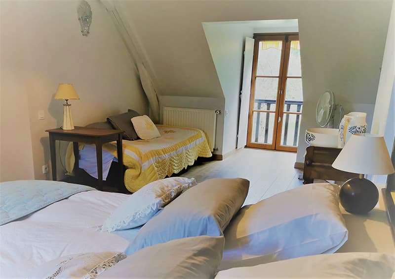 chambre familliale du gite au Jardin de Grand-Père