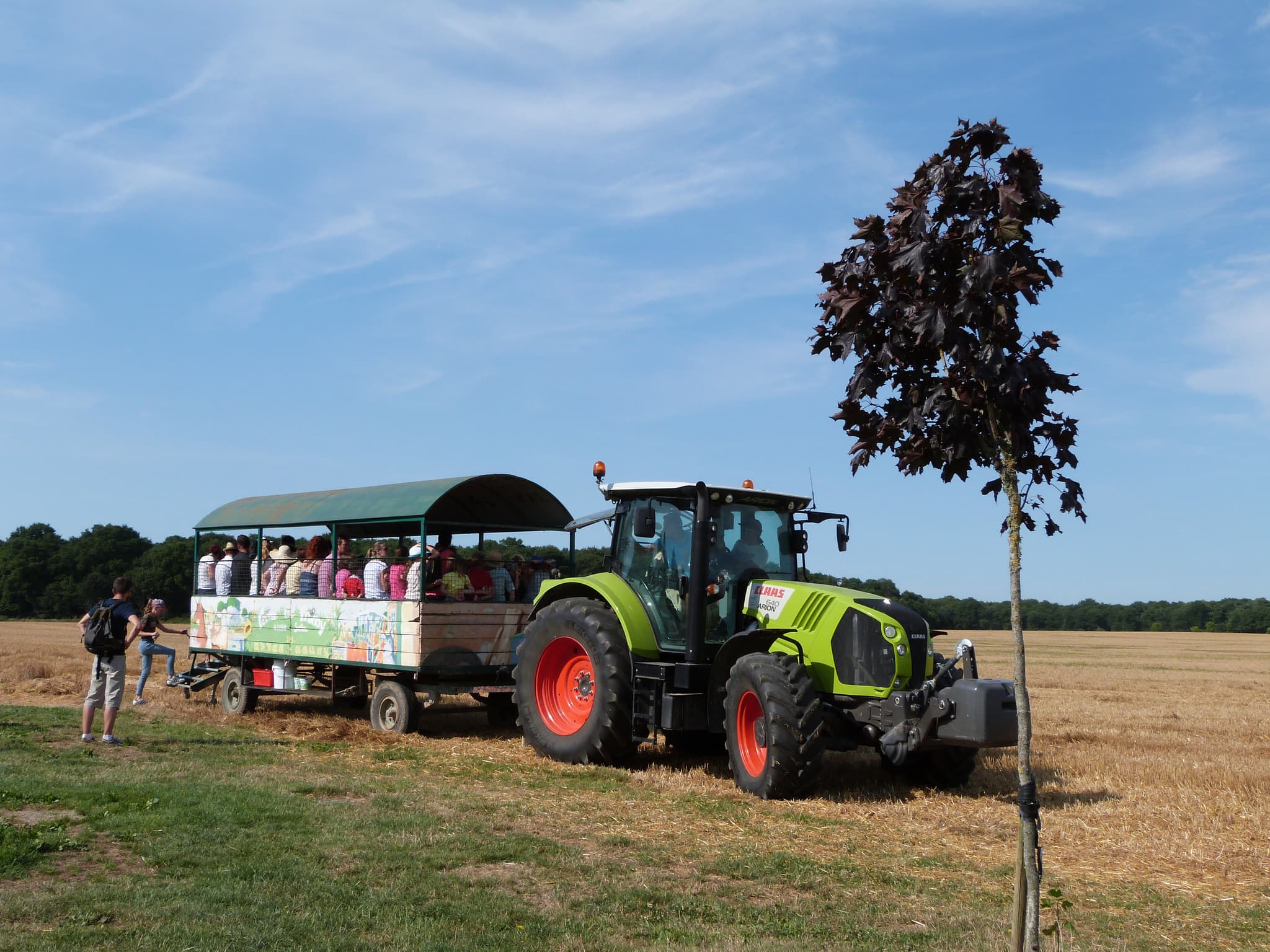 Tracteur remorque Ferme de Prunay