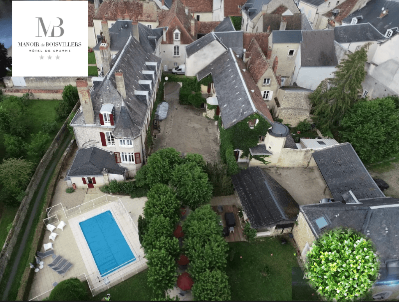 Manoir de Boisvillers - Vue aérienne