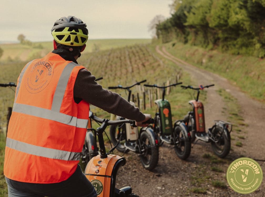 Oenotourisme trottinette electrique Sancerre Vinorizon