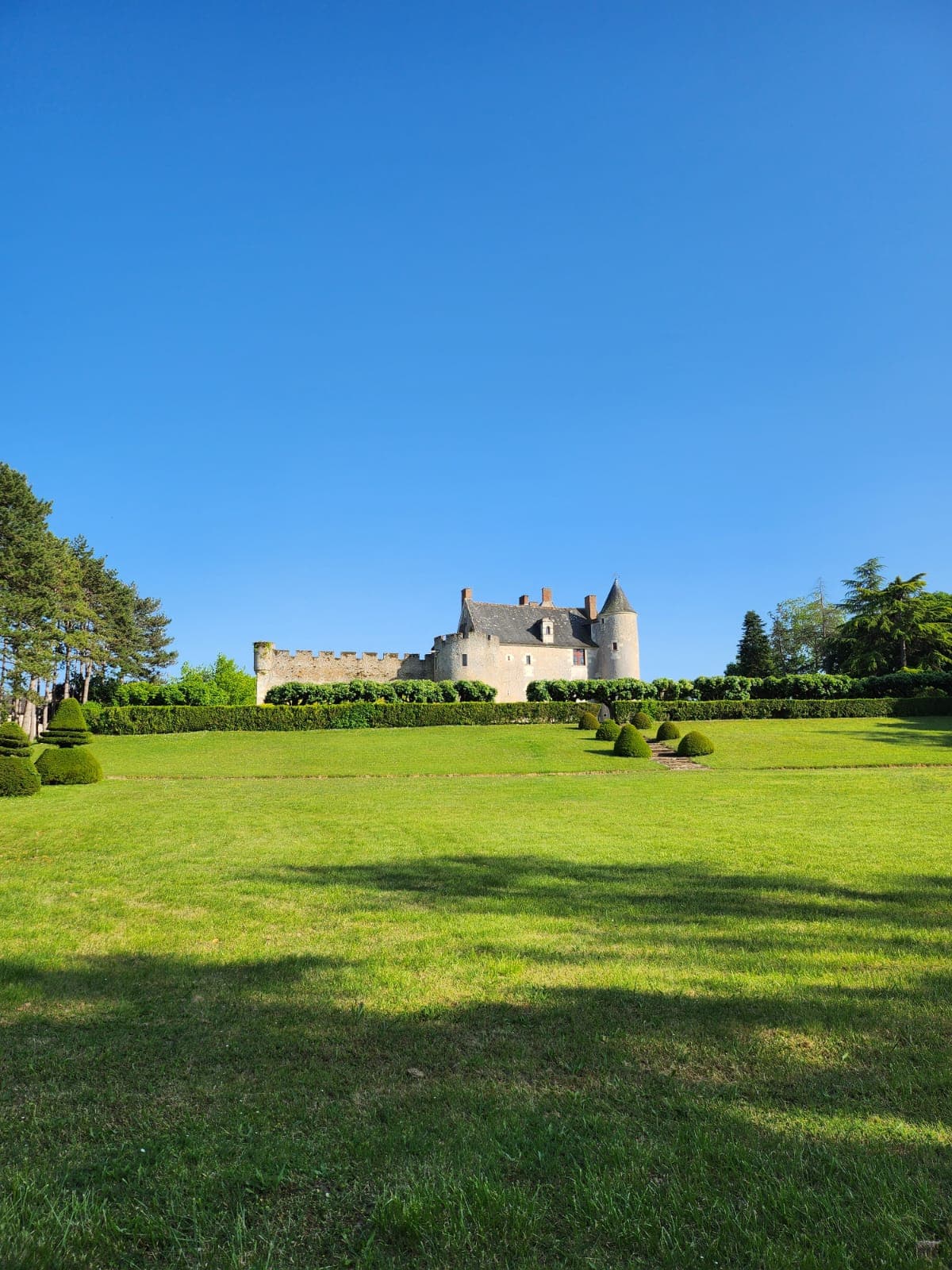 LIGNIERE-DE-TOURAINE-Château de Fontenay-Vue depuis le jardin