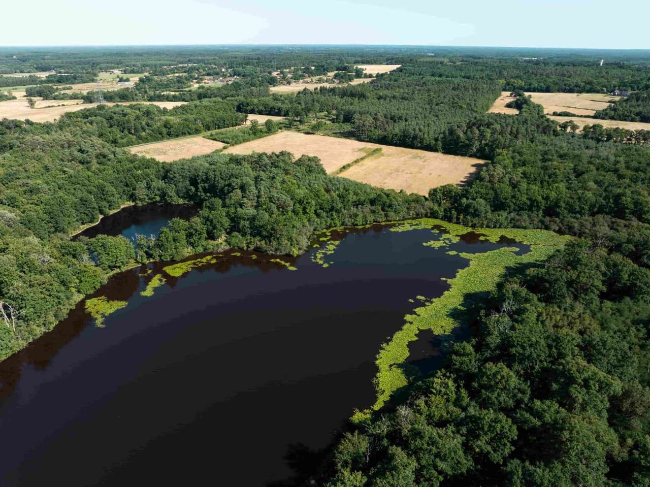 Vue drone des Cabanes des Veilleurs