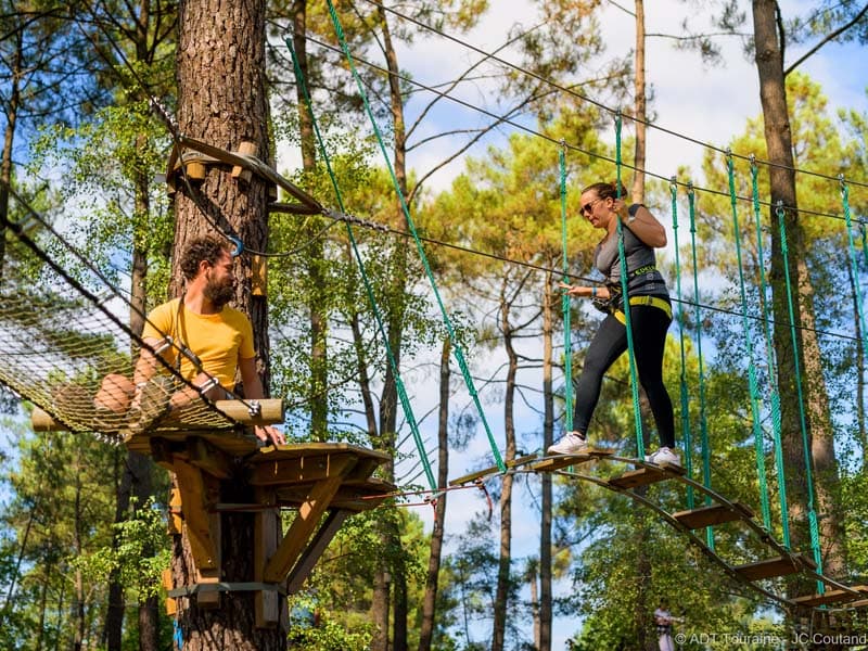 Le Baud'rillé Parc Aventure - Parcours dans les arbres