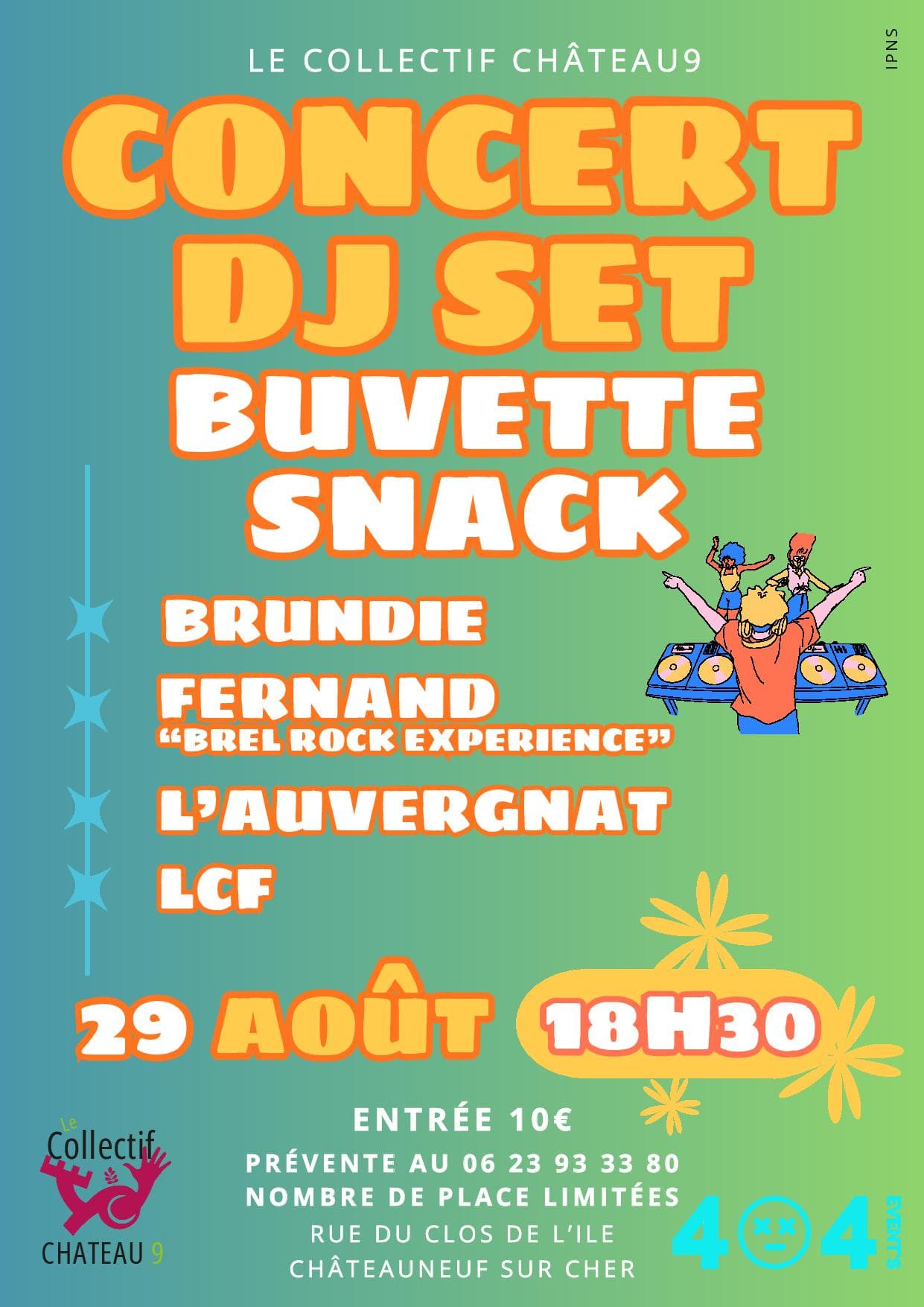 affiche concert chateauneuf