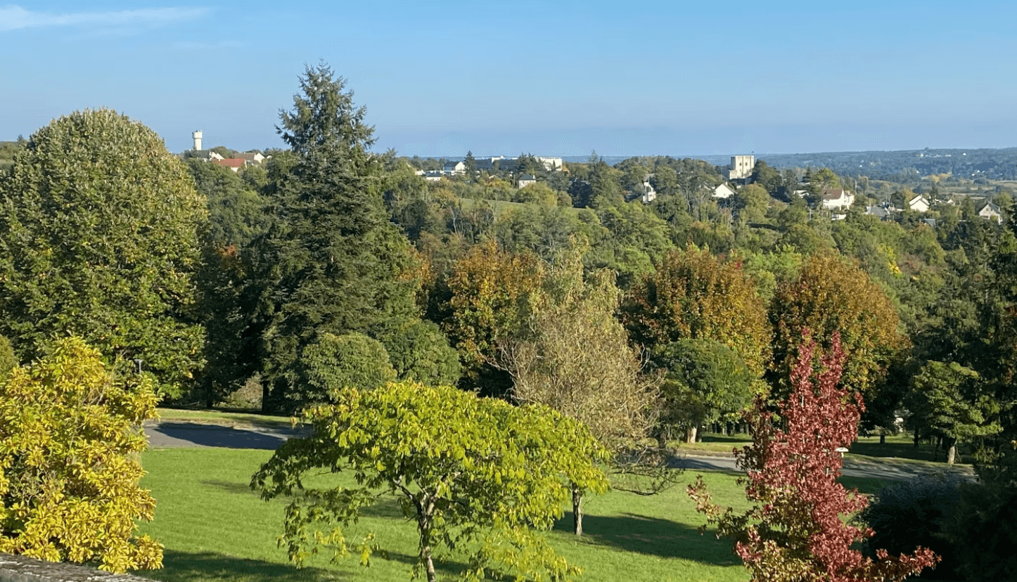 Parc verdoyant avec une vue magnifique
