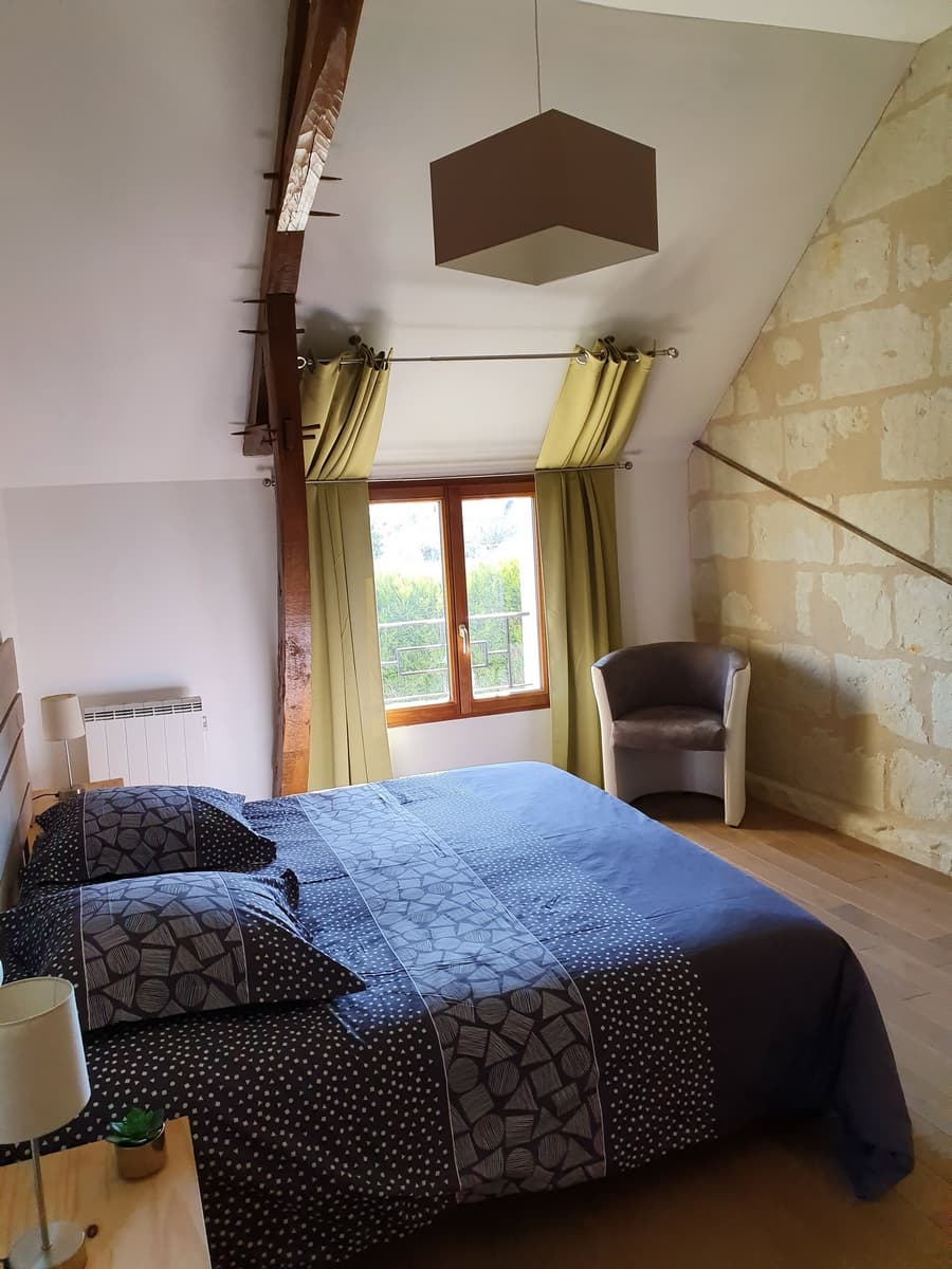 CHOUZE SUR LOIRE- LA GRANGE DE LA HURTAUDERIE-chambre 2