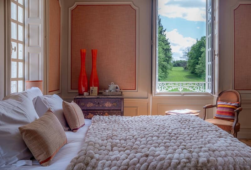 Chambre du château de la Huberdière - Nazelles-Négron