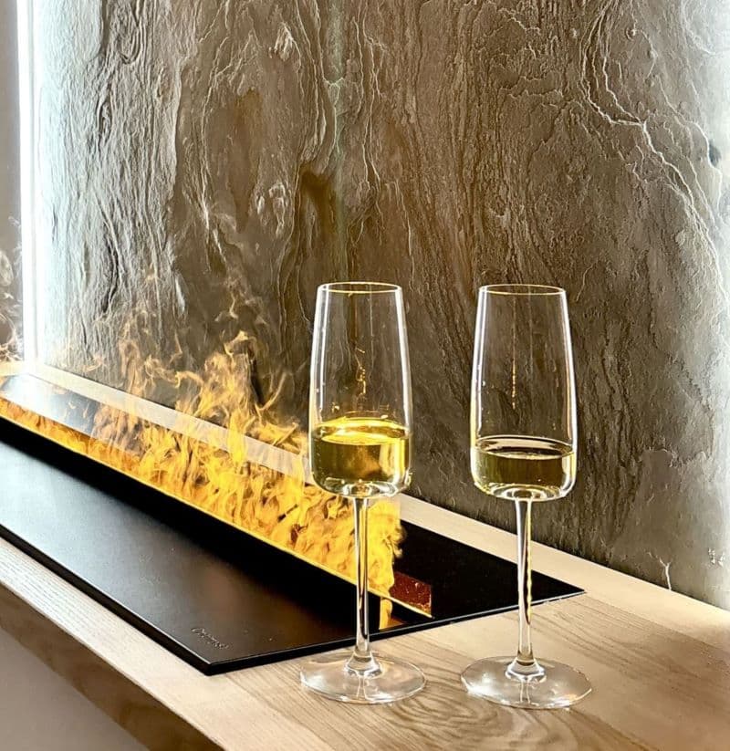 Eclats d'Amour suite Séléné-cheminee champagne