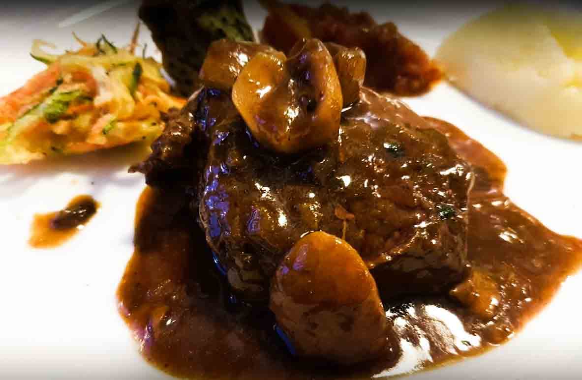 Filet de chevreuil aux noisettes