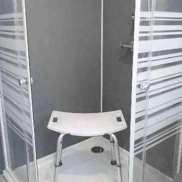 douche avec siège