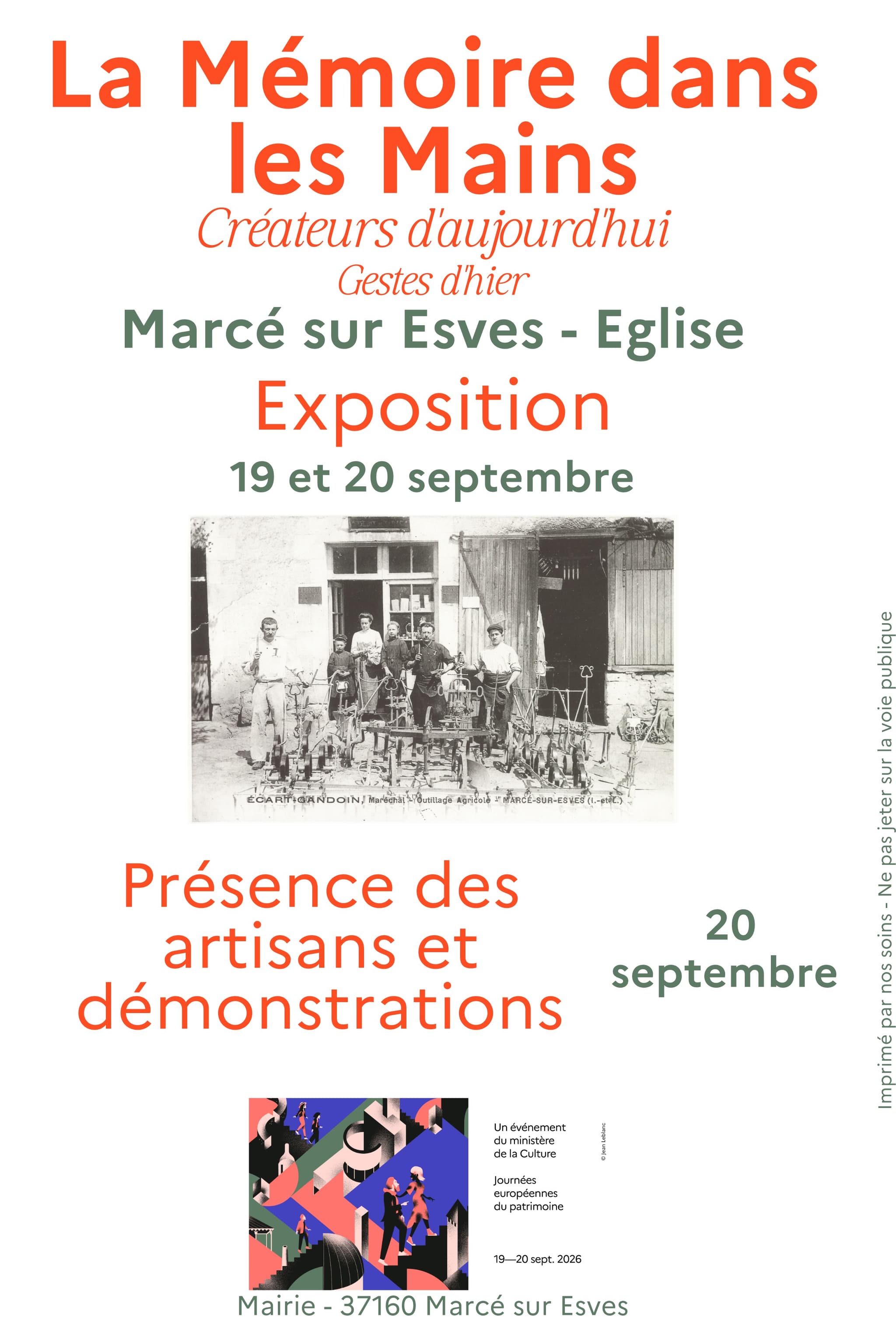 expo marcé sur esvre JEP 2026