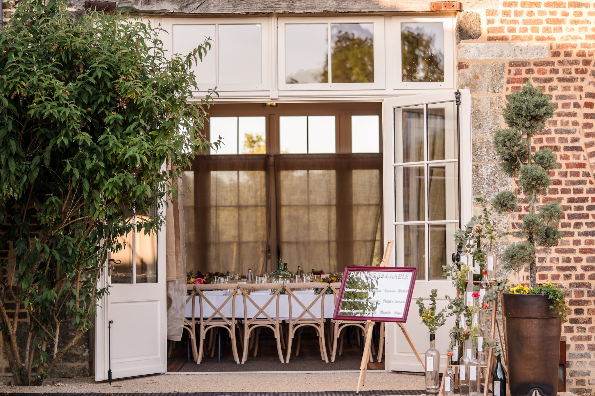 Grange, terrasse arrière