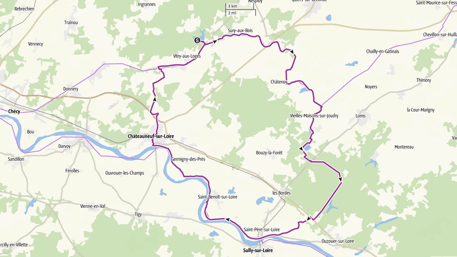 Circuit 1J - Loiret au Fil de l'Eau et Forêt d'Orléans