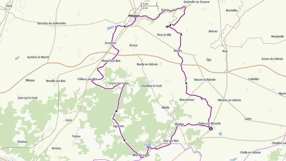 Circuit 1J - Route de la Rose partie Nord