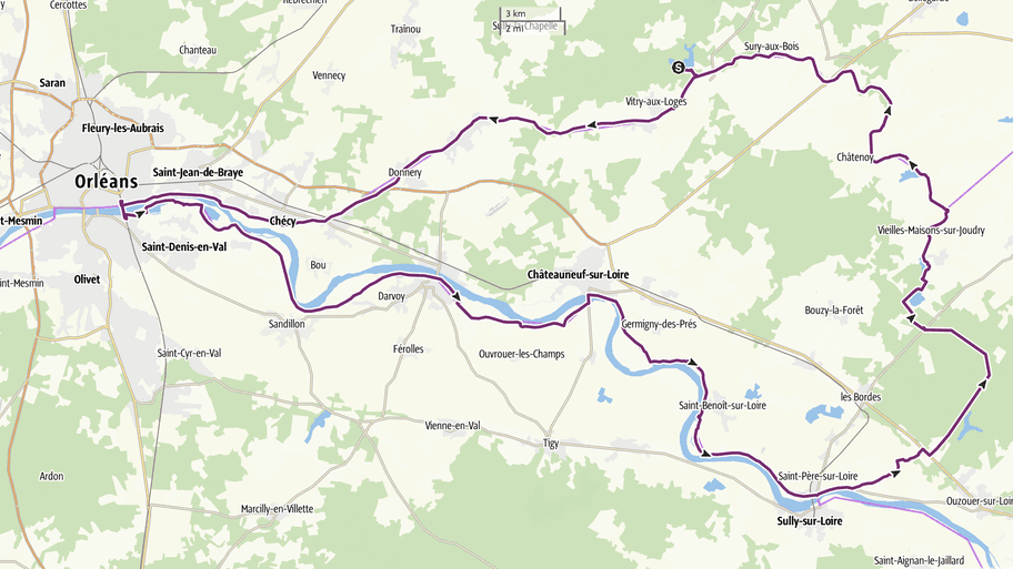 Circuit 2J - Loiret au Fil de l'Eau - Partie Ouest