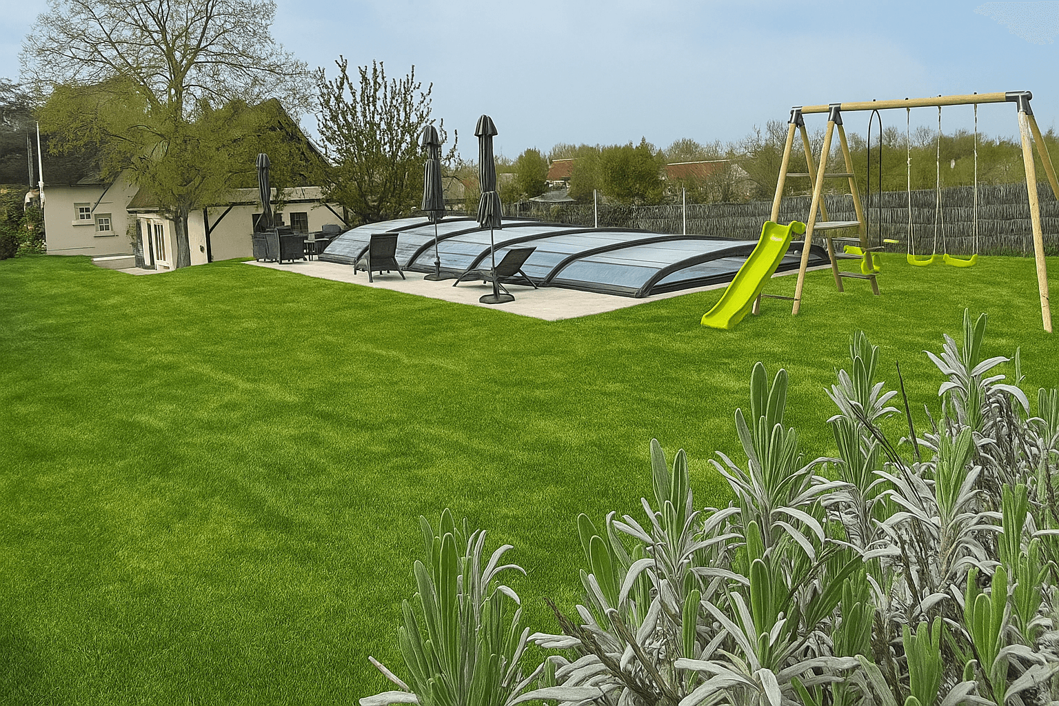 jardin jeux pour enfants