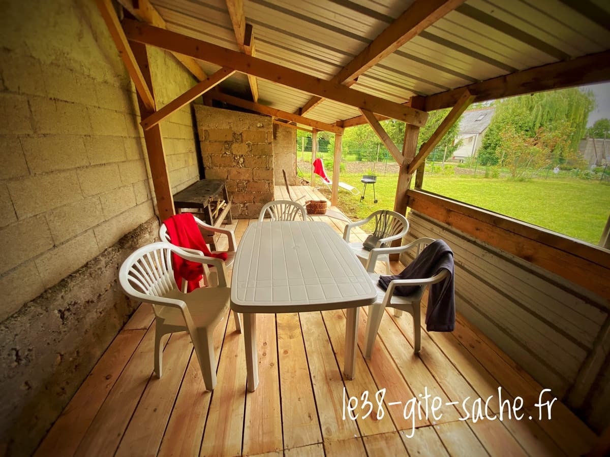 jardin le 38 gîte Saché