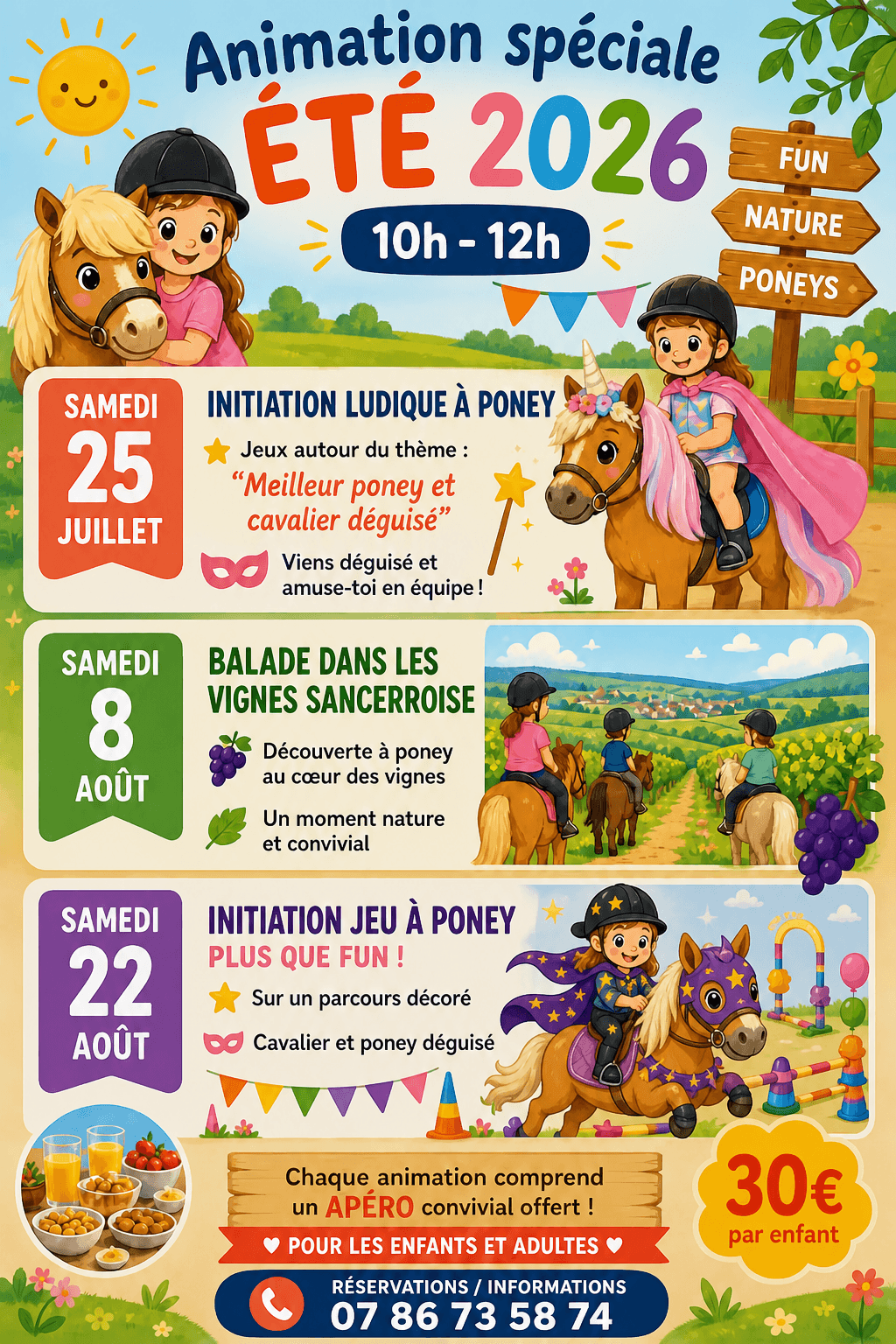 juil aout anim poney thauvenay