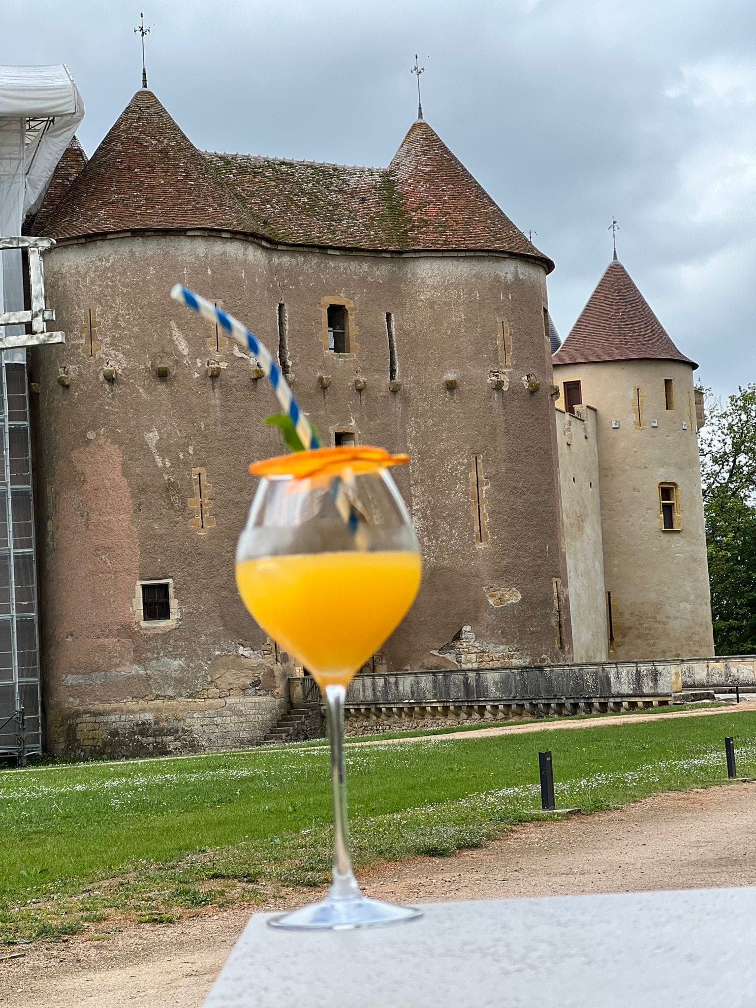 la Volière vue sur le château