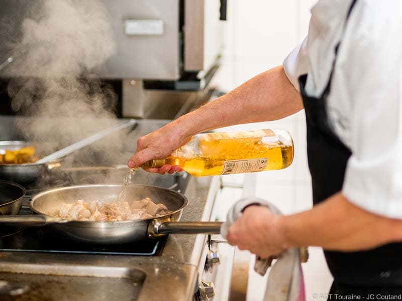 Côté cuisine - Restaurant Au Martin Bleu, Tours.