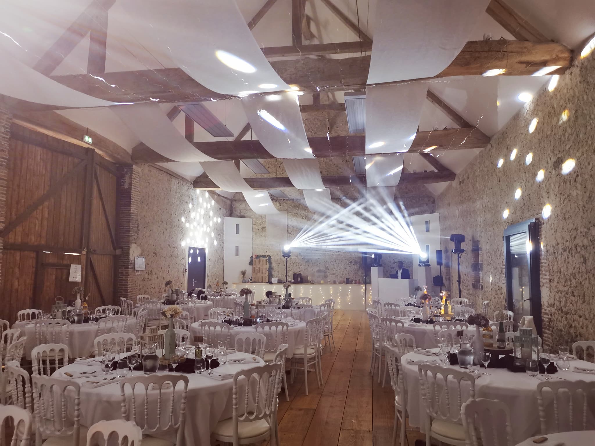 soirée dans la grange