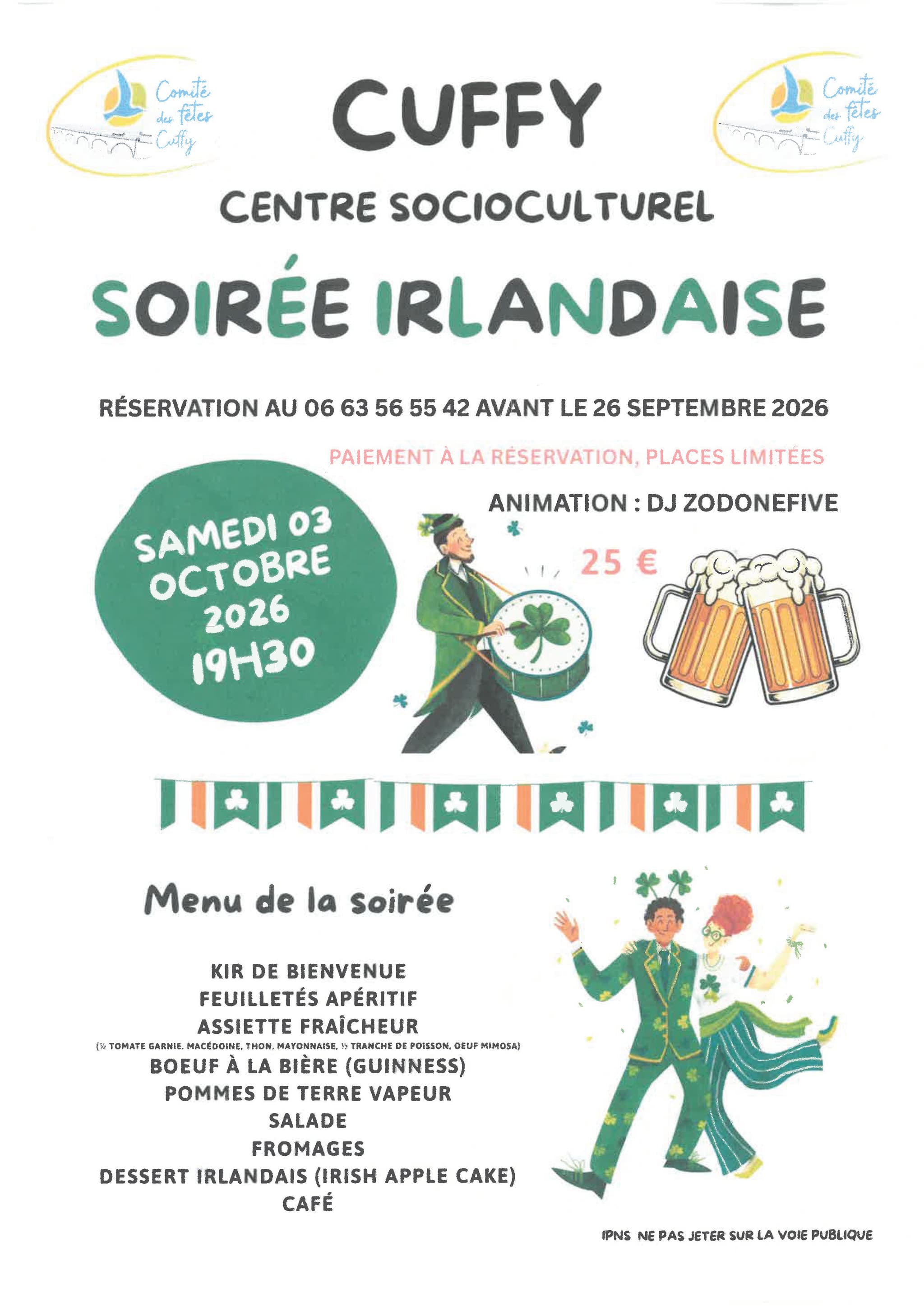 soirée irlandaise