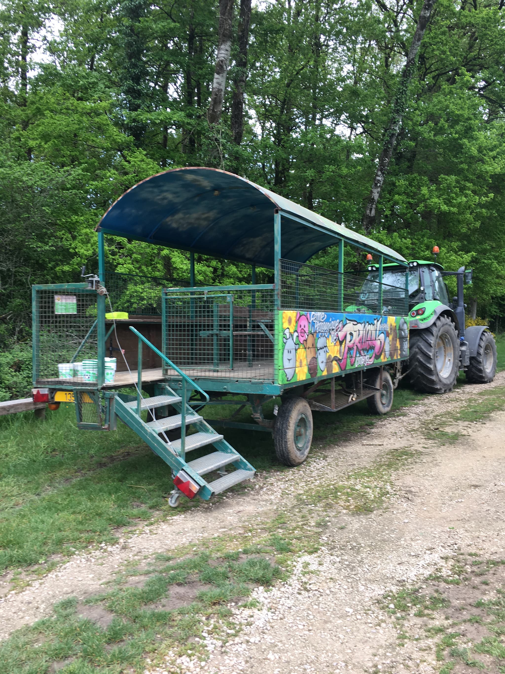 tracteur remorque balade