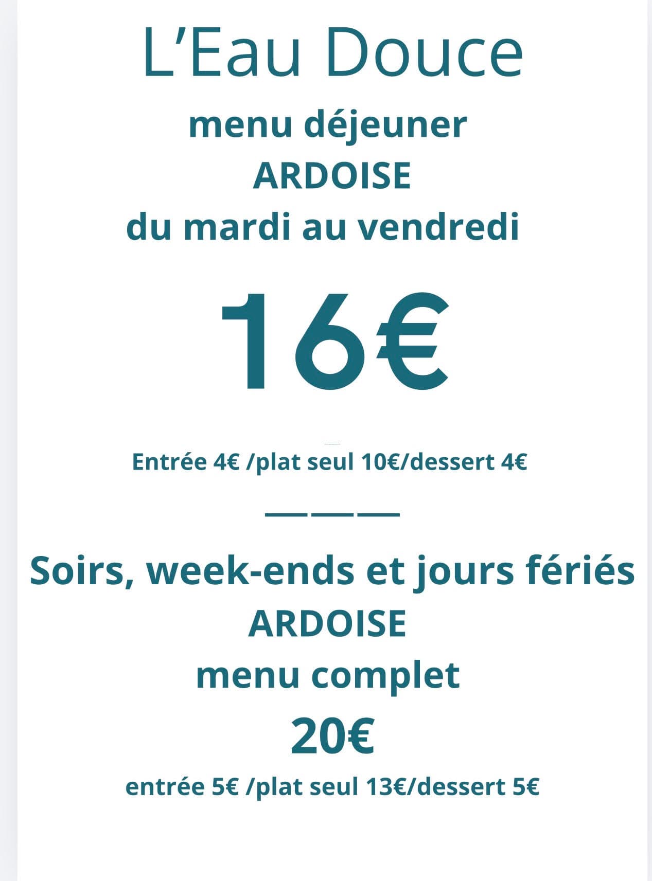 l'eau douce Menetreol sous sancerre 2026