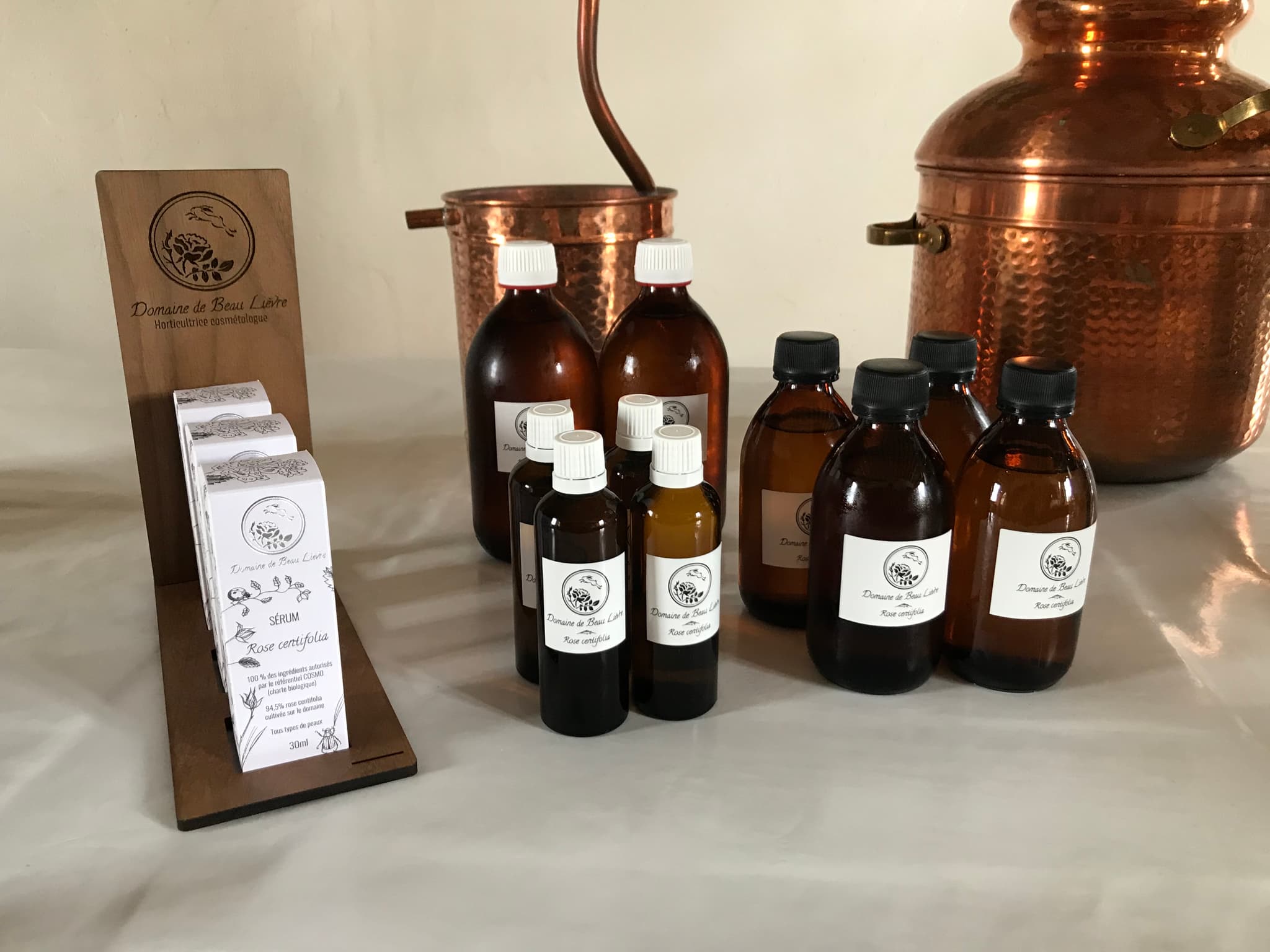 Autry le Châtel -Domaine du beau lièvre - visuel Eaux Fleurs + serum