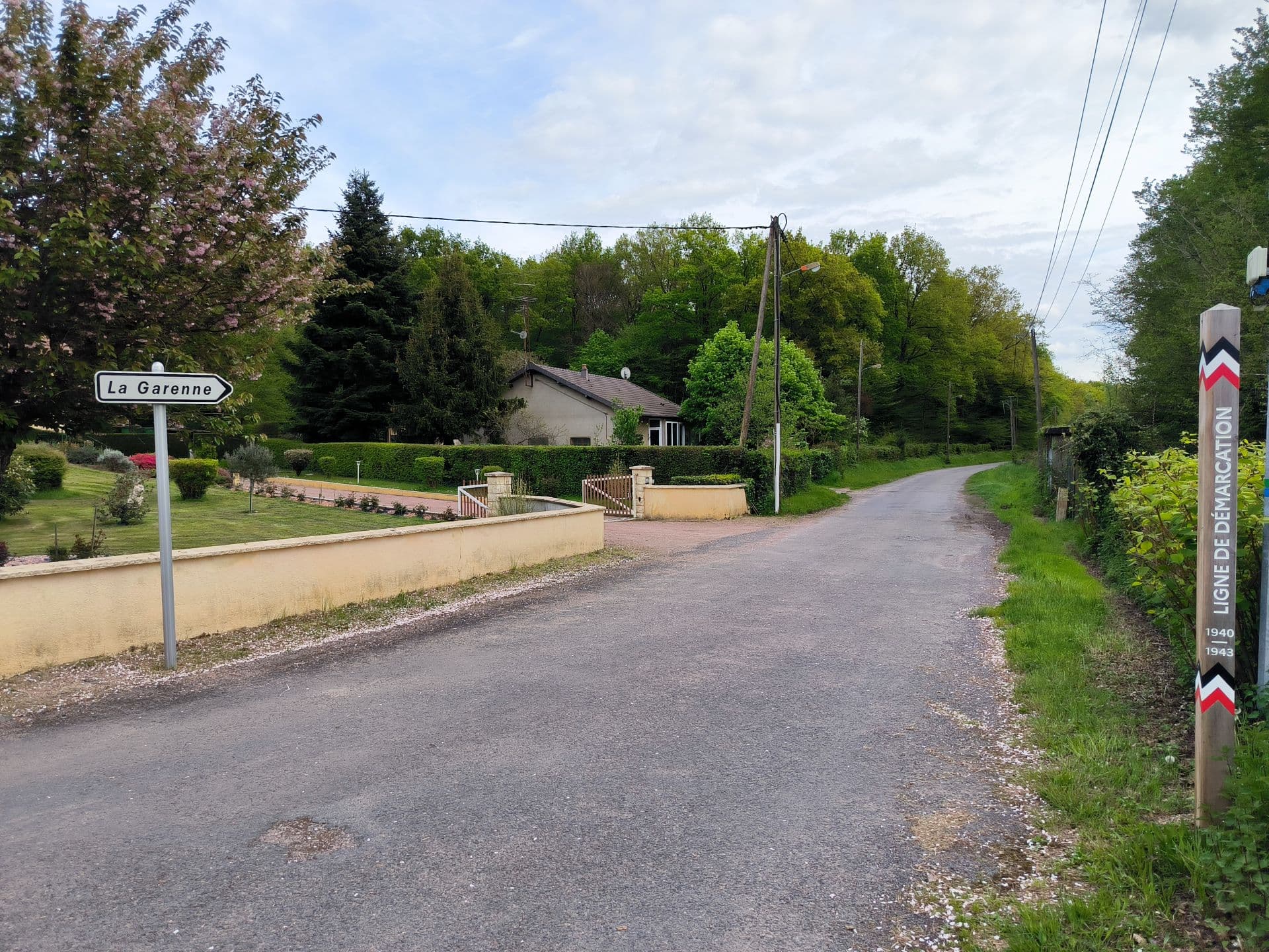 Ligne de démarcation à La Garenne