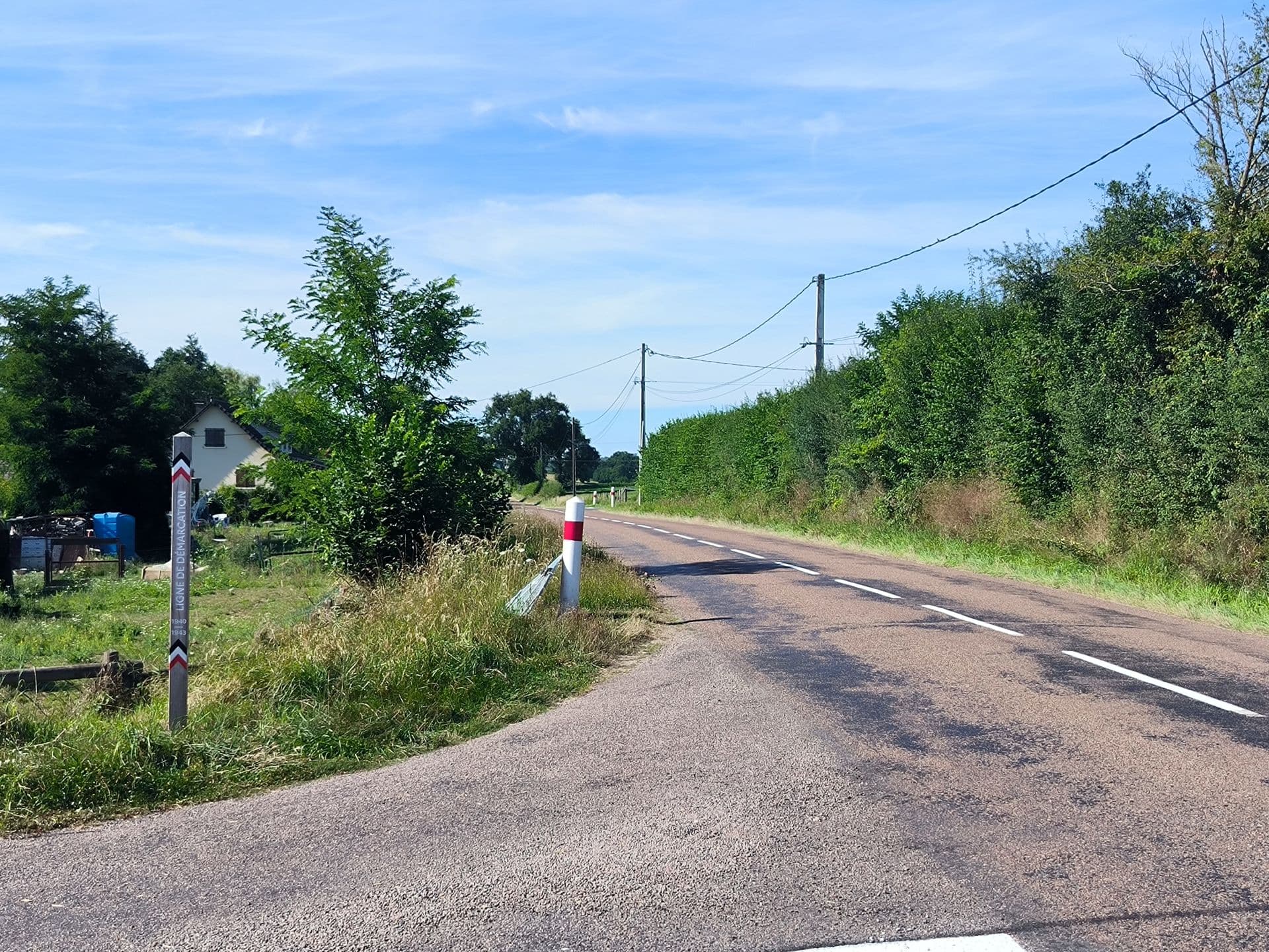 Poteau ligne de démarcation Poisson