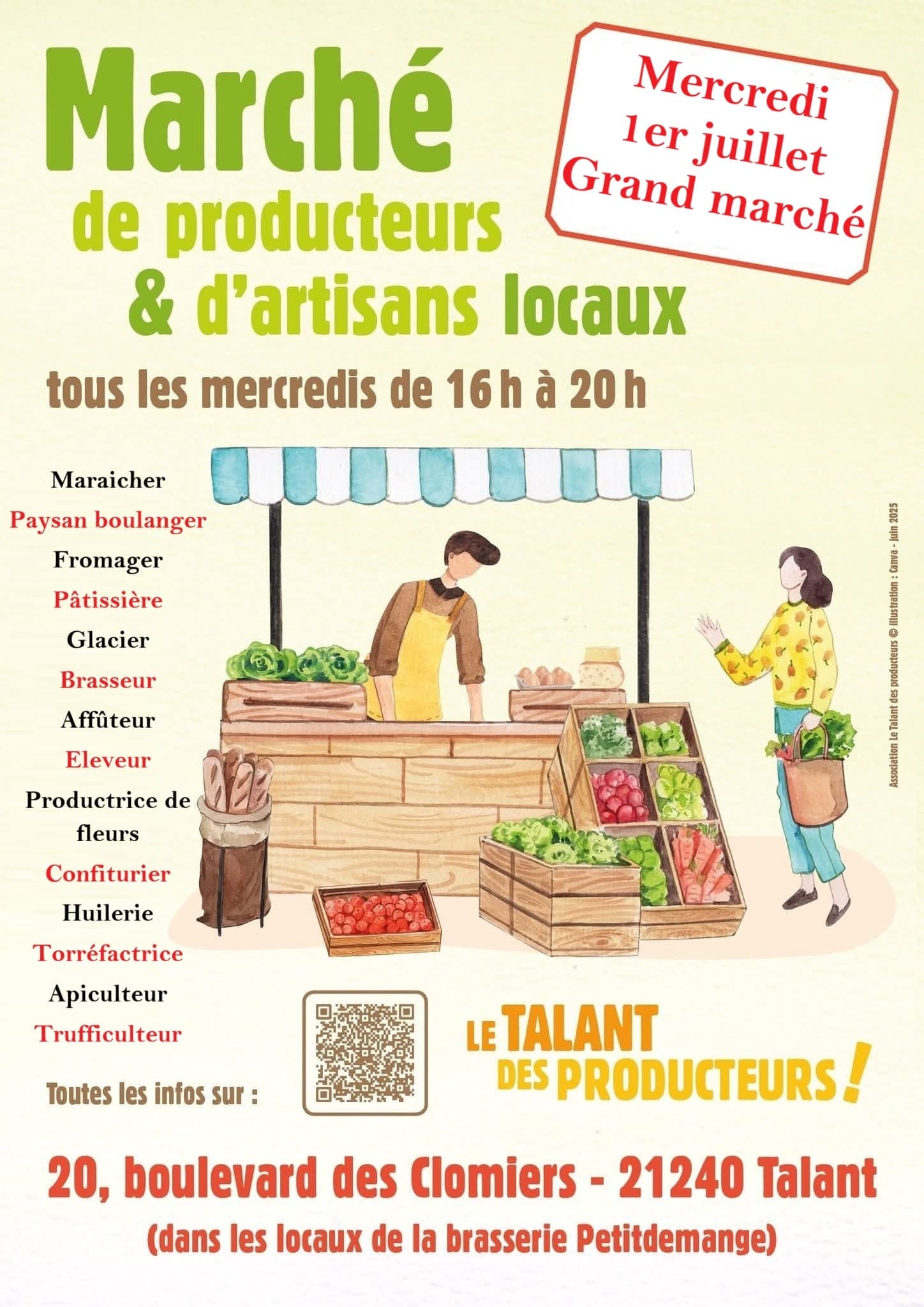 Affiche marché