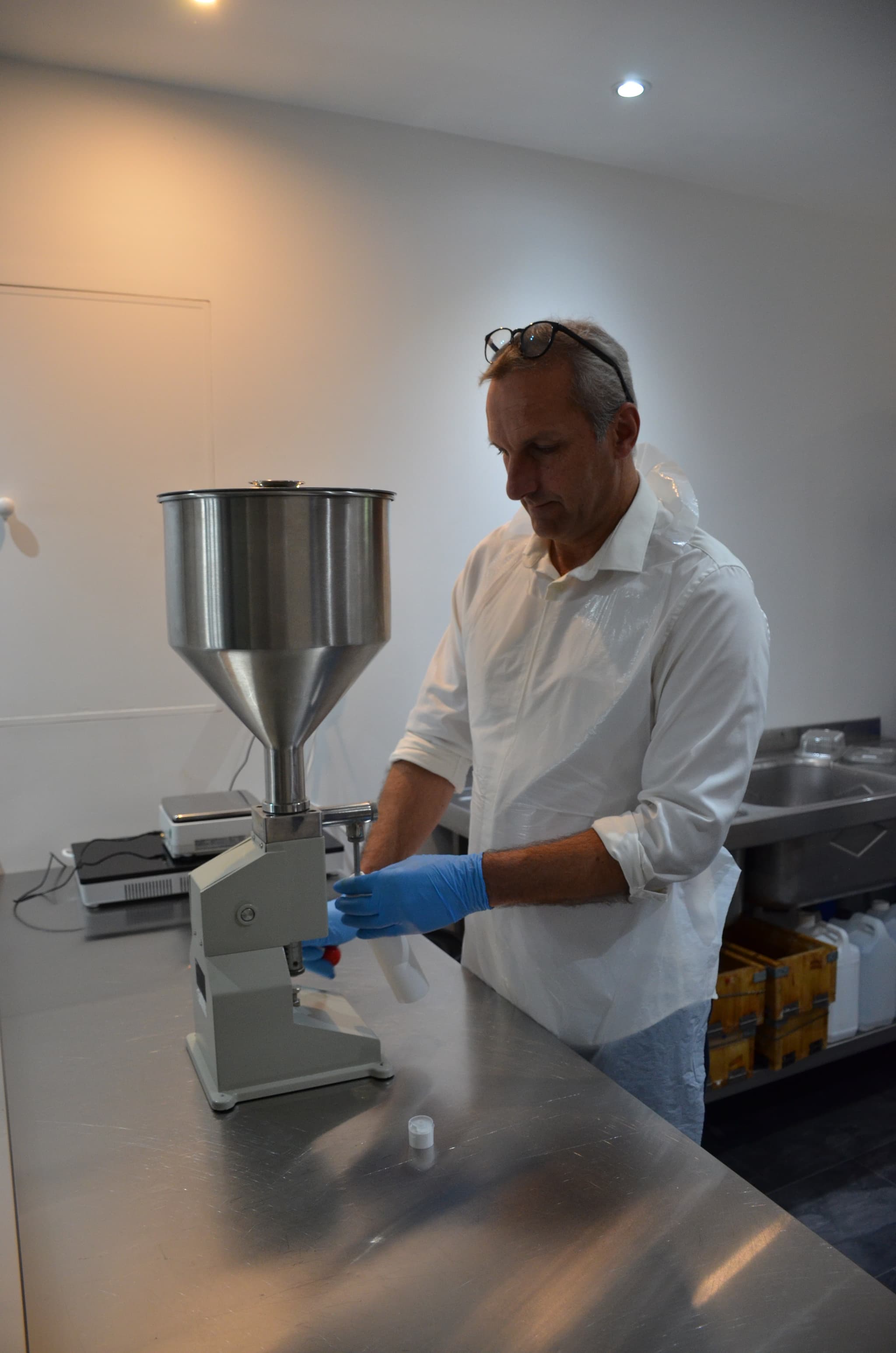 Fabrication crèmes douche au lait